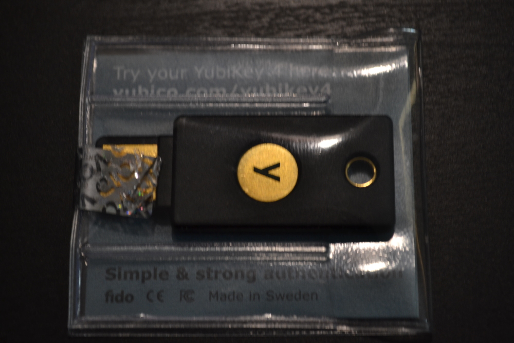 YubiKey 4 in its packaging